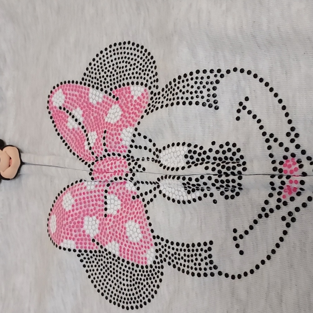 Disney Jr Girls Minnie Mouse Full Zip Hoodie Jacket - Picture 4 of 13
